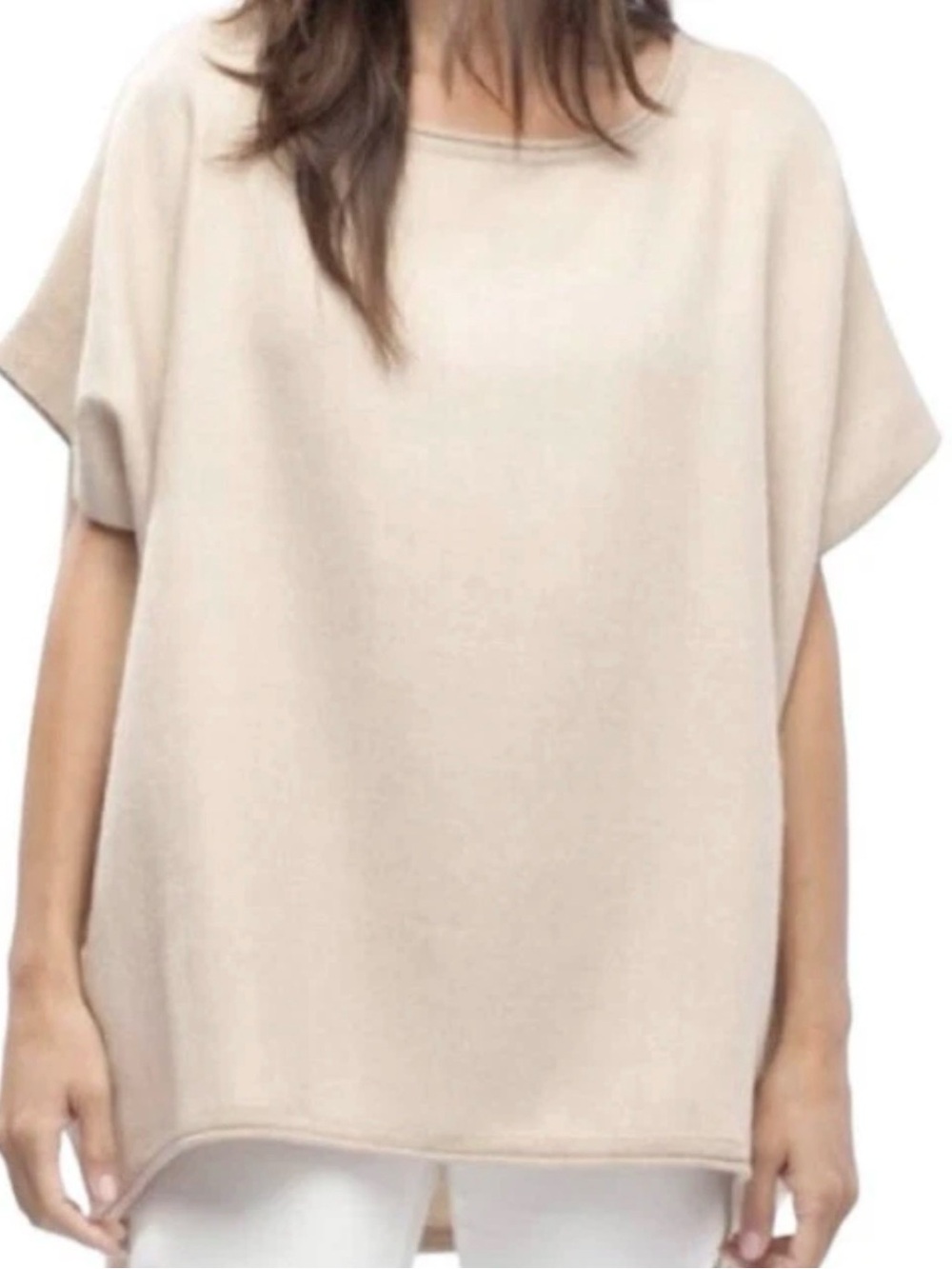 CUYANA Oversized Alpaca Sweater Top